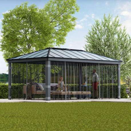 Set di zanzariere leggere in poliestere per pergole Dallas 6100 22m² - Canopia by Palram