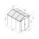 Casetta da giardino RUBICON 4,2m² in alluminio e policarbonato - Palram - Canopia