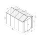 Casetta da giardino RUBICON  5,6m² in alluminio e policarbonato - Canopia by Palram