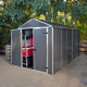 Casetta da giardino RUBICON 7m² in alluminio e policarbonato - Canopia by Palram