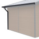 Set di grondaie antracite - confezione pronta per l'installazione per la casetta Woodlife Garden PREMIUM a doppia pendenza 2m