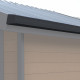 Set di grondaie antracite - confezione pronta per l'installazione per la casetta Woodlife Garden PREMIUM a doppia pendenza 2m