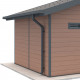 Set di grondaie antracite - confezione pronta per l'installazione per la casetta Woodlife Garden PREMIUM a doppia pendenza 2m