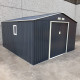Casetta in lamiera 10,85 m² PLUS antracite + set di montaggio X-METAL