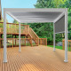 Tenda laterale bianca 300cm per pergola bioclimatica in alluminio Ombrea