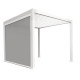 Tenda laterale bianco 400cm per pergola bioclimatica in alluminio Ombrea