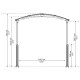 Tettoia in alluminio grigio e policarbonato 1 auto 15.6m² Arcadia Alpine 4300 - Canopia by Palram