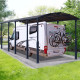Tettoia in alluminio grigio e policarbonato 1 auto 38,7m² Arcadia Alpine 10600 - Canopia by Palram