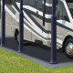 Tettoia in alluminio grigio e policarbonato 1 auto 46,3m² Arcadia Alpine 12700 - Canopia by Palram