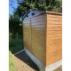 Casetta in lamiera effetto legno 4,6m² + set di montaggio - X-METAL